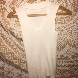 Forever 21 White V-Neck